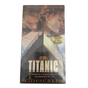 TITANIC Widescreen VHS 2-Tape Set 1997 Sealed Leonardo DiCaprio Kate Winslet Par